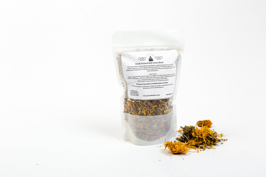 Purify (BV, Yeast, UTI) Herbal Herbal Steam/Bath Blend - (4 Treatments) - Honey Pot Method